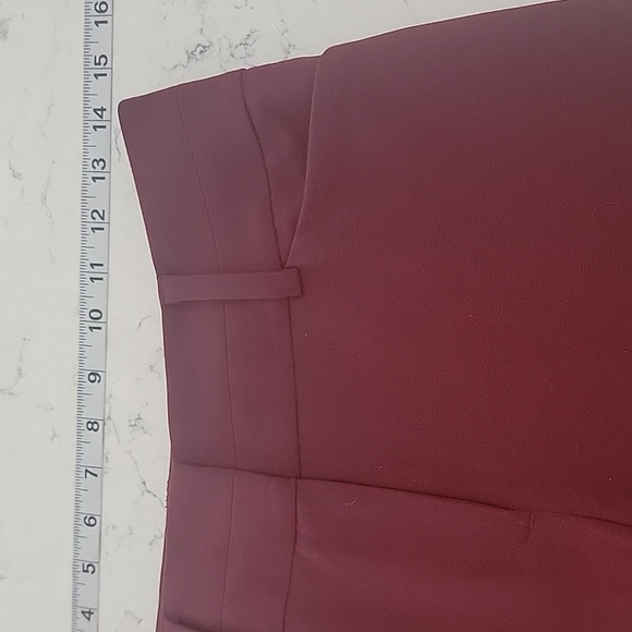 New York & Company x Seven Ave red modern fit pants size 2 Tall - Picture 6 of 9